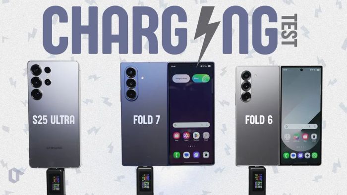 Thử nghiệm so sánh: Galaxy Z Fold7 và Z Fold6 ai sạc nhanh hơn?