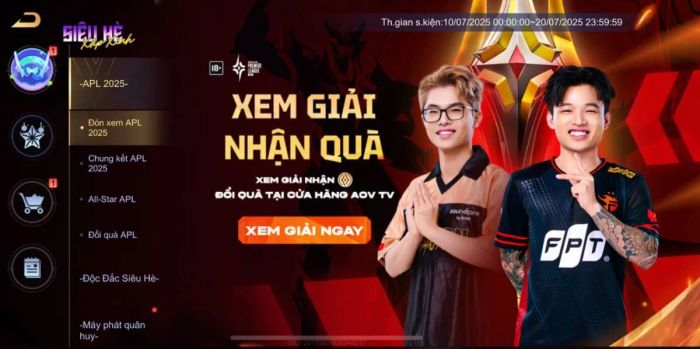 APL 2025 Chung kết - Săn code quà tặng hấp dẫn