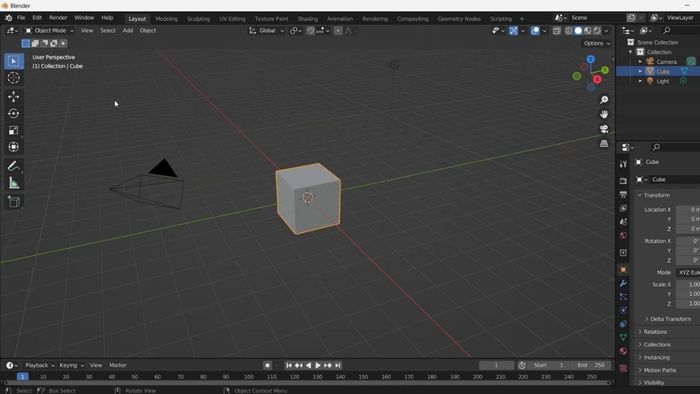 Các bước thực hiện chuyển đổi ngôn ngữ Blender - Bước khởi đầu
