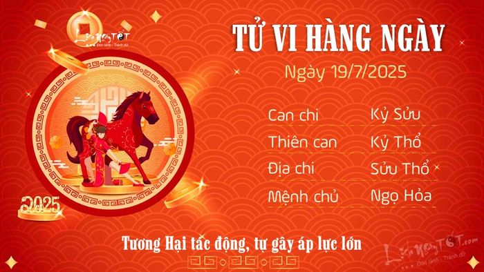7 Tu vi 19-7-2025 - Tuổi Ngọ
