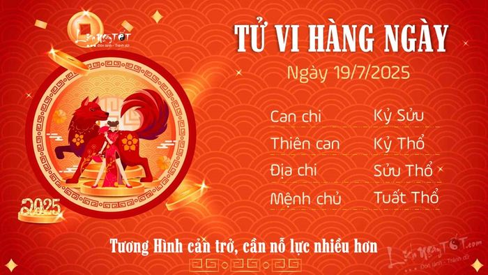 11 Tử vi hàng ngày 19-7-2025 - Tuổi Tuất