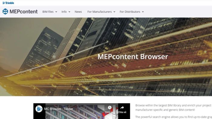 Plugin Revit MEPcontent