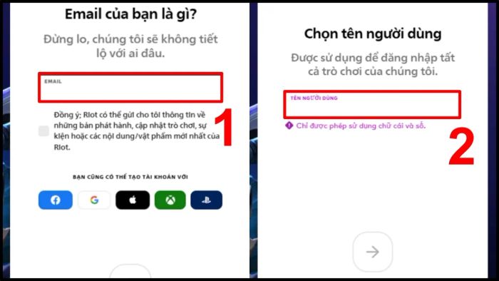 Hướng dẫn đăng ký tài khoản TFT PBE - Bước thứ hai
