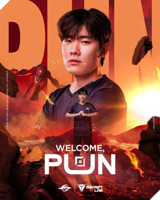 Tuyển thủ Pun nhanh chóng được Team Secret Whales chiêu mộ