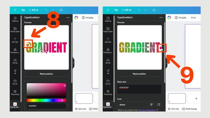Top 3 phương pháp tạo chữ gradient được yêu thích trên Canva 14