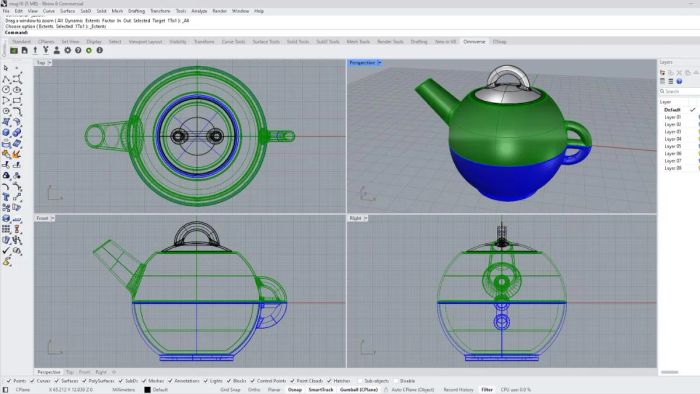 Những tính năng đột phá của Rhino 3D phần 5