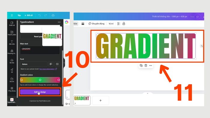 Top 3 phương pháp tạo chữ gradient được yêu thích trên Canva 15
