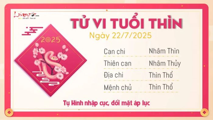 5 Tử vi ngày 22-7-2025 - Thìn