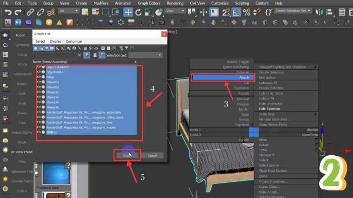 Hình ảnh minh họa VRay Proxy trong 3Ds Max - Bước 2