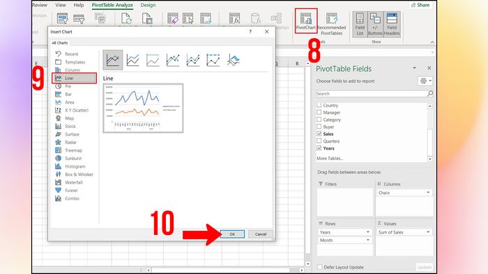 Xây dựng Dashboard Excel - Bước thứ tư