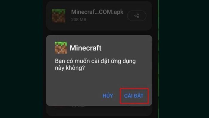 Hướng dẫn cài Minecraft 1 21 50 APK trên Android - Phần 3