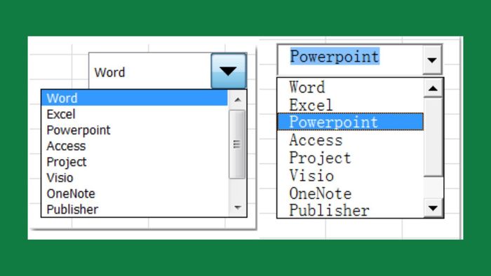 Khái niệm về việc tạo ComboBox trong Excel