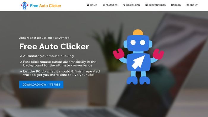 Ứng dụng auto click không chiếm chuột hàng đầu - Free Auto Clicker