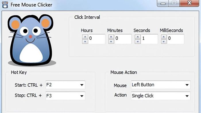 Phần mềm auto click không chiếm chuột tốt nhất - Free Mouse Clicker