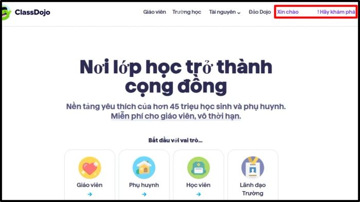 Hình ảnh minh họa cách lưu trữ lớp học trên web - Bước đầu tiên