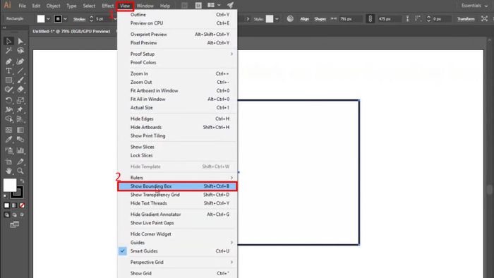 Hướng dẫn sử dụng Bounding Box đo kích thước trong Illustrator - Phần 1