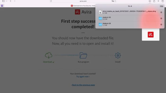 Hướng dẫn cài đặt Avira Antivirus - Thực hiện bước 3