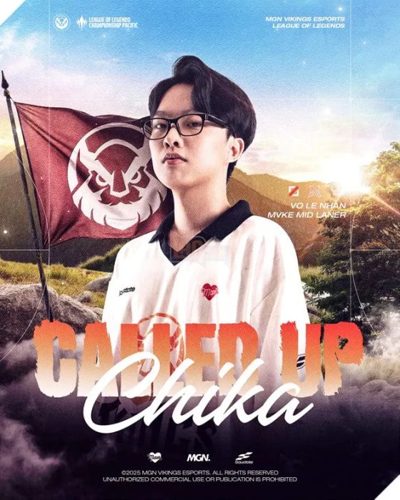 Chika tái ngộ đội tuyển chính MVKE tại LCP 2025