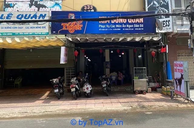 quán nhậu khu Bàu Cát Tân Bình chuyên về dê tươi