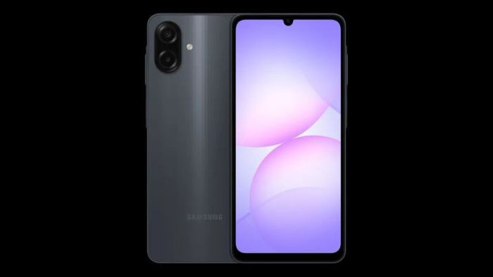 Galaxy A07 sở hữu phong cách thiết kế đương đại