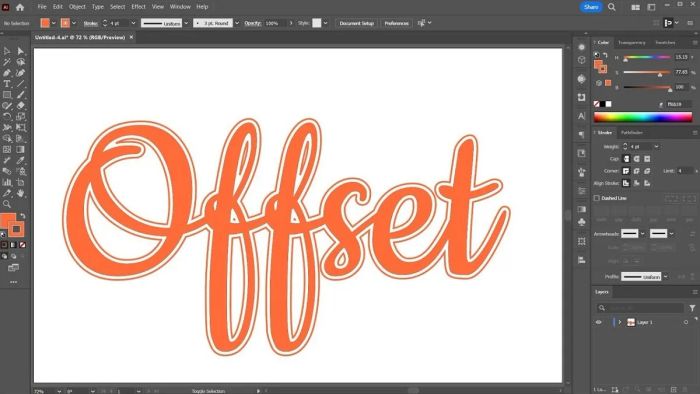 Offset Path là một trong những tính năng mạnh mẽ của Illustrator