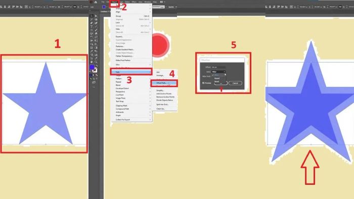 Hướngẫn thực hành Offset Path trong Illustrator