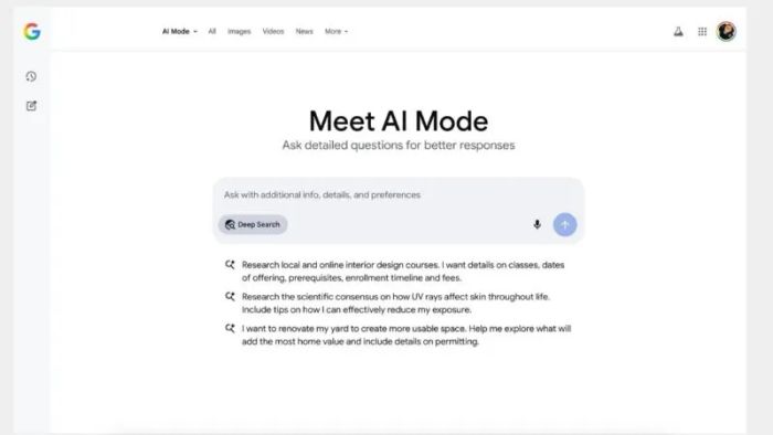 Chế độ AI của Google