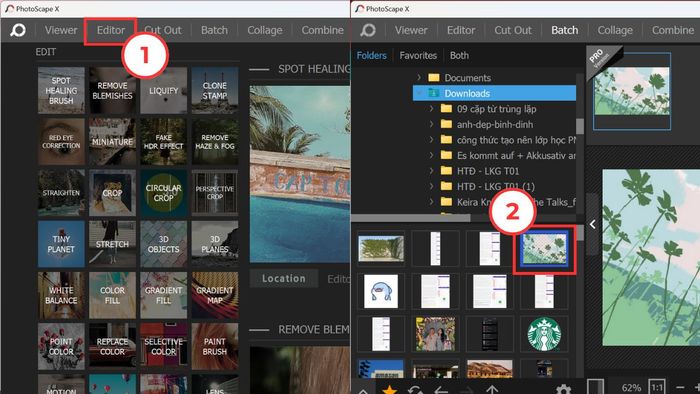 Thêm viền ảnh bằng PhotoScape - bước đầu tiên