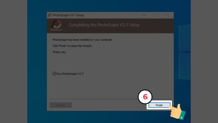 Hướng dẫn setup Photoscape - bước năm