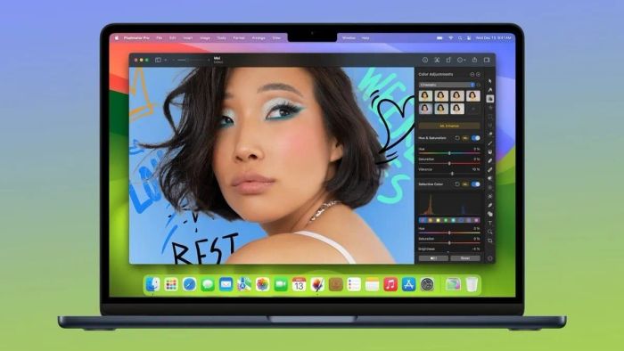 Những điểm nổi bật về giao diện tối ưu của Pixelmator Pro