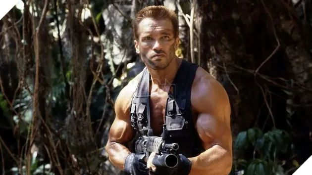 Hình ảnh Arnold Schwarzenegger trong tác phẩm Predator năm 1987