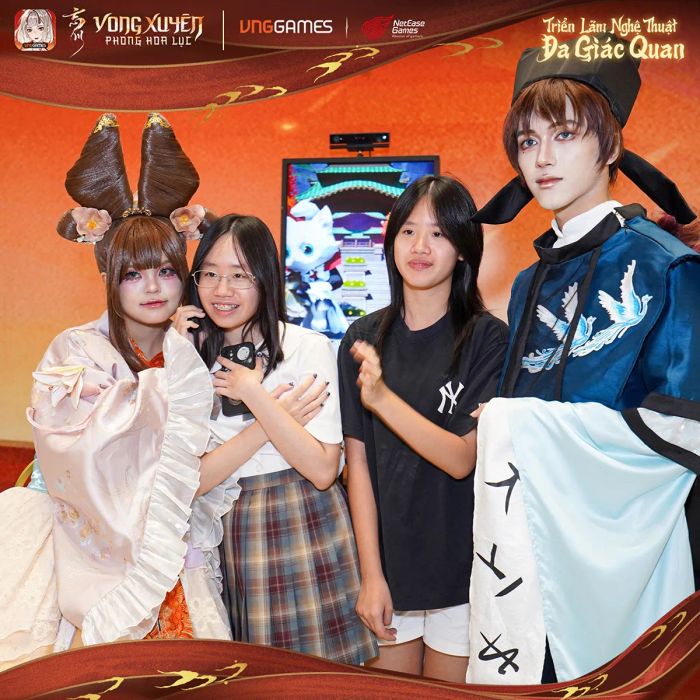 Vong Xuyên Phong Hoa Lục gây ấn tượng mạnh với game thủ Việt qua triển lãm nghệ thuật đa giác quan tại TP.HCM