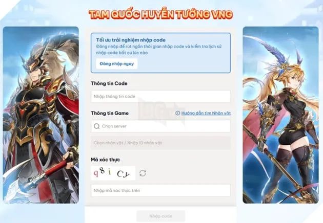 Toàn tập giftcode Tam Quốc Huyễn Tướng VNG phiên bản 5 cùng phương thức nhập mã cụ thể