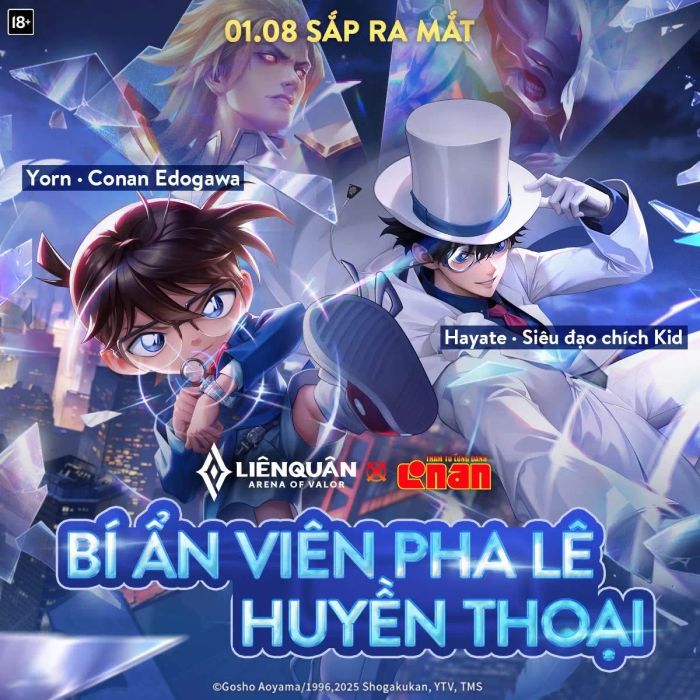Bộ sưu tập skin hợp tác Liên Quân X Conan