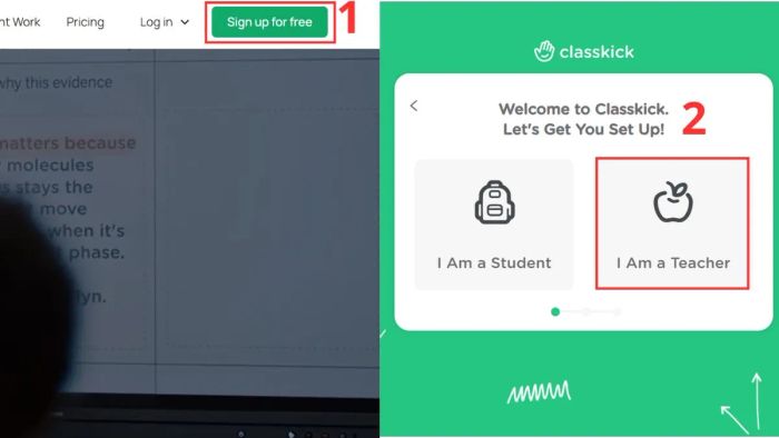 Hướng dẫn chi tiết đăng ký và sử dụng Classkick 1
