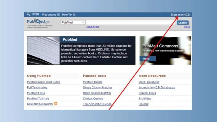 Hướng dẫn tạo và đăng nhập tài khoản PubMed