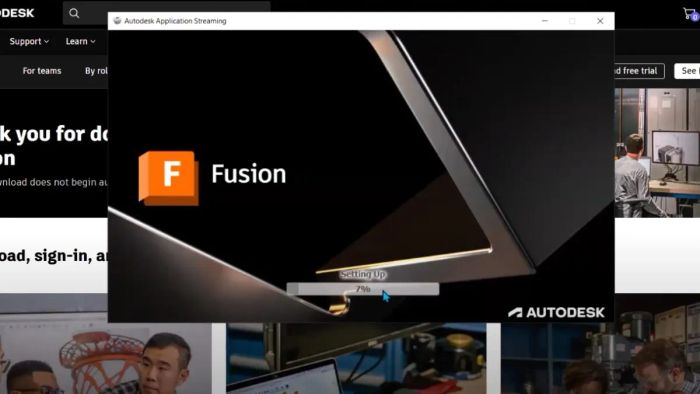 Các bước hoàn thiện cài đặt Autodesk Fusion phần 5