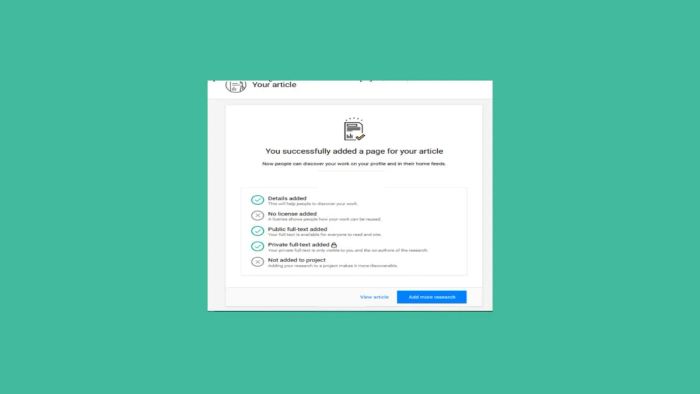 Hướng dẫn đăng tải và quản lý học liệu ResearchGate phần 5