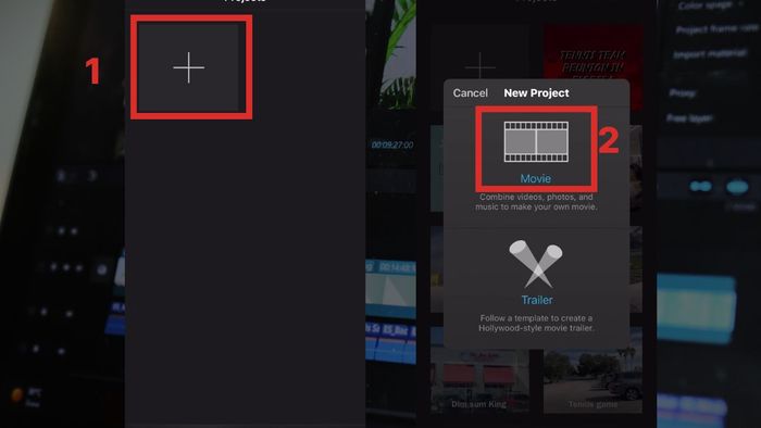 Quy trình cơ bản để biên tập video bằng iMovie trên iPhone/iPad