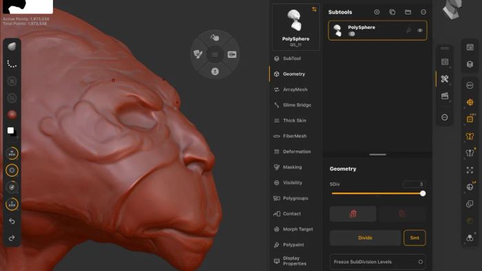 Điểm mạnh và hạn chế của phần mềm ZBrush