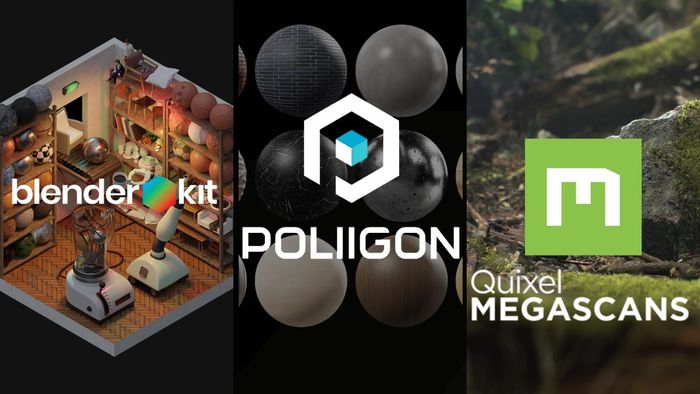Bảng đối chiếu ưu nhược điểm giữa BlenderKit và các thư viện addon tương tự