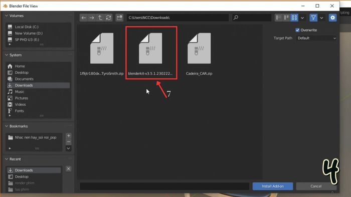 Quá trình thiết lập BlenderKit dễ dàng - Giai đoạn 4 (Có hình minh họa)