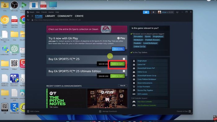 Hướng dẫn tải EA Sports FC™ 25 trên PC - Bước thứ hai