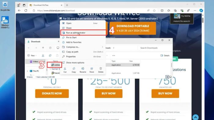 Hướng dẫn cài đặt WizTree - bước thứ hai