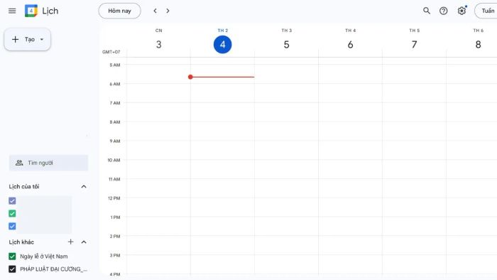 Hướng dẫn sử dụng Google Calendar cơ bản - Bước đầu tiên
