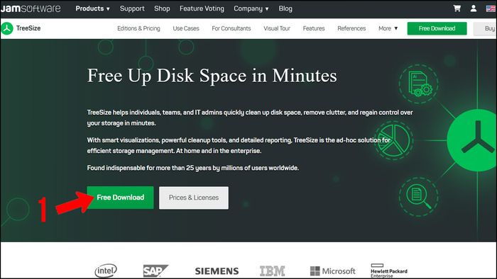 Hướng dẫn thiết lập TreeSize - bước đầu tiên