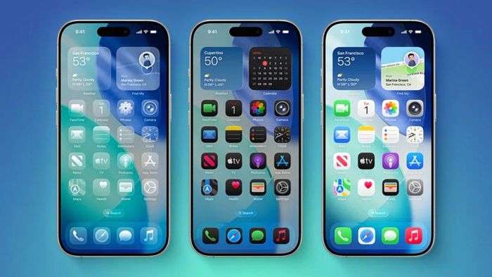 Thiết kế giao diện trong suốt hoàn toàn mới trên iOS 26