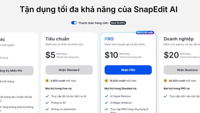 Hướng dẫn chi tiết bước 3 đăng ký Snapedit