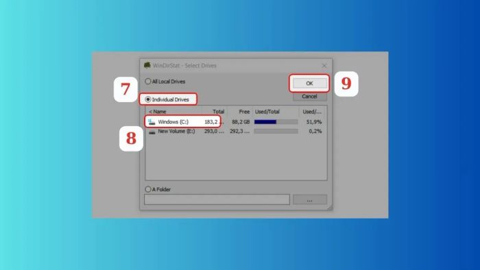 Hướng dẫn sử dụng WinDirStat - bước khởi đầu