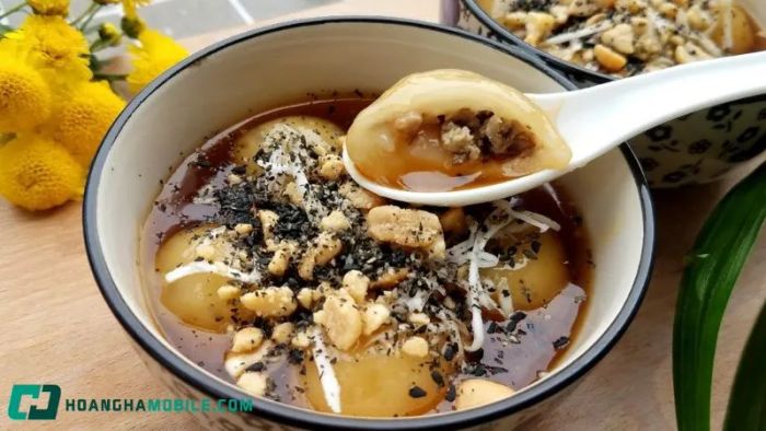 công thức chè trôi nước nhân mặn độc đáo